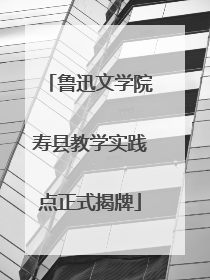 鲁迅文学院寿县教学实践点正式揭牌