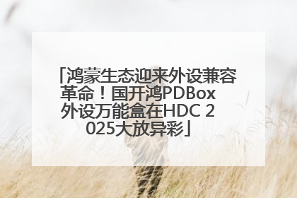 鸿蒙生态迎来外设兼容革命！国开鸿PDBox外设万能盒在HDC 2025大放异彩