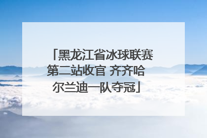 黑龙江省冰球联赛第二站收官 齐齐哈尔兰迪一队夺冠