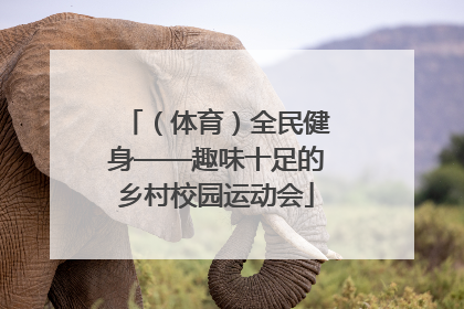 （体育）全民健身——趣味十足的乡村校园运动会