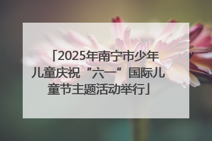 2025年南宁市少年儿童庆祝“六一”国际儿童节主题活动举行
