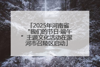 2025年河南省“我们的节日·端午”主题文化活动在漯河市召陵区启动