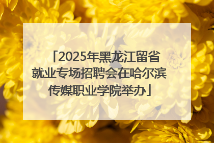 2025年黑龙江留省就业专场招聘会在哈尔滨传媒职业学院举办