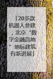 20多款机器人参建，北京“数字金融高地”地标建筑有新进展