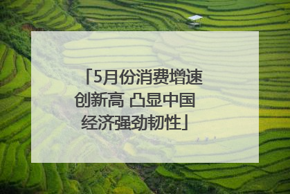 5月份消费增速创新高 凸显中国经济强劲韧性