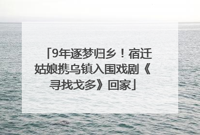 9年逐梦归乡！宿迁姑娘携乌镇入围戏剧《寻找戈多》回家