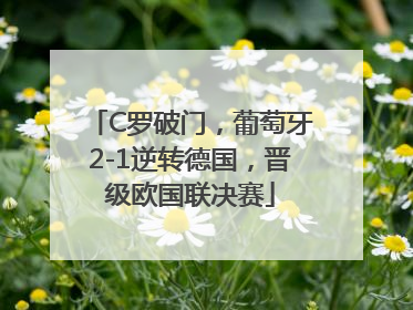 C罗破门，葡萄牙2-1逆转德国，晋级欧国联决赛