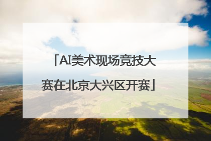 AI美术现场竞技大赛在北京大兴区开赛